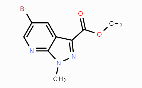 CAS No. 916326-80-2, Methyl 5-bromo-1-methyl-1H-pyrazolo-[3,4-b]pyridine-3-carboxylate