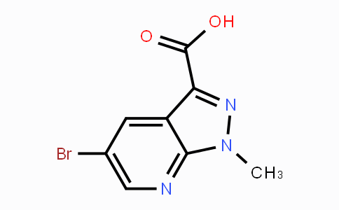 CAS No. 916326-81-3, 5-Bromo-1-methyl-1H-pyrazolo-[3,4-b]pyridine-3-carboxylic acid