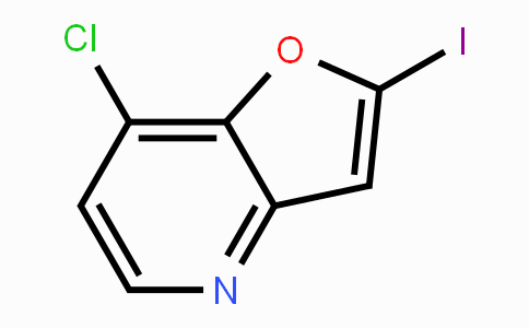 CAS No. 1071540-54-9, 7-Chloro-2-iodo-furo[3,2-b]pyridine