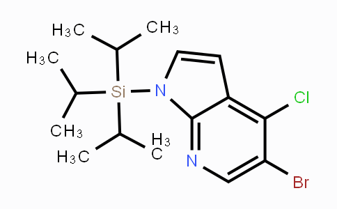 CAS No. 685513-96-6, 5-Bromo-4-chloro-1-(triisopropylsilanyl)-7-azaindole
