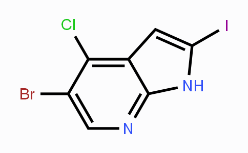 CAS No. 876343-87-2, 5-Bromo-4-chloro-2-iodo-7-azaindole