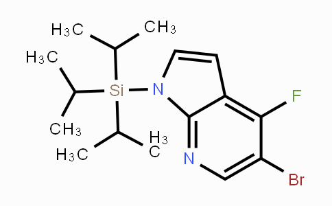 CAS No. 685513-91-1, 5-Bromo-4-fluoro-1-(triisopropylsilanyl)-7-azaindole