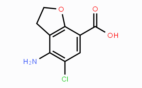 CAS No. 123654-26-2, 4-Amino-5-chloro-2,3-dihydrobenzofuran-7-carboxylic acid