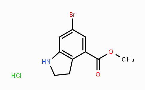 CAS No. 1240523-96-9, Methyl 6-bromoindoline-4-carboxylate hydrochloride