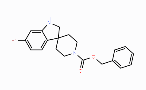 CAS No. 473737-32-5, Benzyl 6-bromospiro[indoline-3,4'-piperidine]-1'-carboxylate