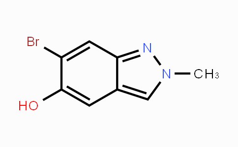 CAS No. 1403767-25-8, 6-Bromo-5-hydroxy-2-methyl-2H-indazole