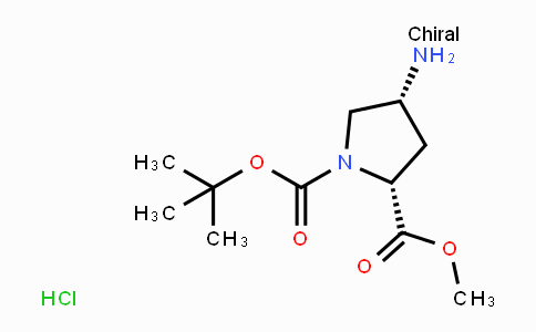 CAS No. 1217474-04-8, Methyl (2R,4R)-4-amino-1-Boc-pyrrolidine-2-carboxylate hydrochloride