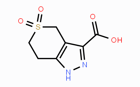 CAS No. 1342123-44-7, 1,4,6,7-Tetrahydrothiopyrano[4,3-c]pyrazole-3-carboxylic acid 5,5-dioxide