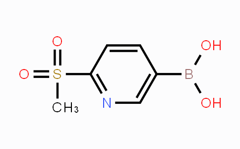 CAS No. 1088496-41-6, 2-(Methylsulfonyl)pyridine-5-boronic acid