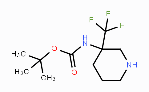 CAS No. 1419101-52-2, 3-(Boc-amino)-3-trifluoromethylpiperidine