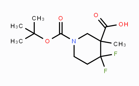 CAS No. 1334416-85-1, 1-Boc-4,4-difluoro-3-methylpiperidine-3-carboxylic acid