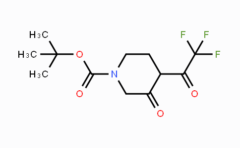 CAS No. 647863-25-0, 1-Boc-3-oxo-4-(2,2,2-trifluoroacetyl)piperidine