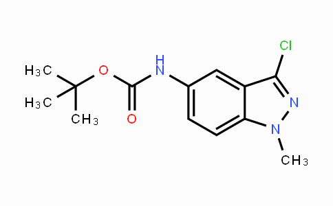 CAS No. 1312949-21-5, 5-(Boc-amino)-3-chloro-1-methyl-1H-indazole