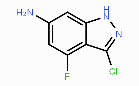 CAS No. 885520-15-0, 6-Amino-3-chloro-4-fluoro-1H-indazole
