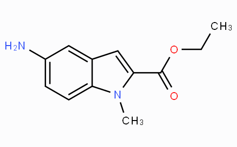 CAS No. 71056-58-1, Ethyl 5-amino-1-methyl-1H-indole-2-carboxylate