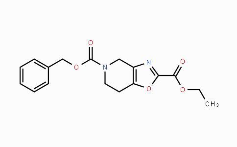 CAS No. 1247883-69-7, 6,7-Dihydro-oxazolo[4,5-c]pyridine-2,5(4H)-dicarboxylic acid, 2-ethyl 5-(phenylmethyl) ester