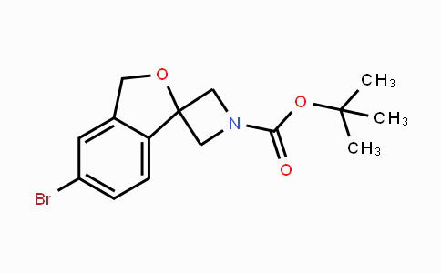 CAS No. 1398609-80-7, 5'-Bromo-spiro[azetidine-3,1'(3'H)-isobenzofuran]-1-carboxylic acid, 1,1-dimethylethyl ester