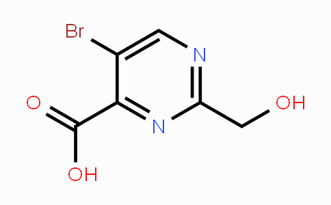 CAS No. 22433-10-9, 5-Bromo-2-hydroxymethyl-4-pyrimidinecarboxylic acid