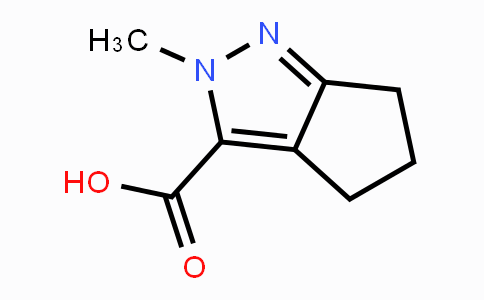 CAS No. 129560-01-6, 2,4,5,6-Tetrahydro-2-methyl-3-cyclopentapyrazole-carboxylic acid