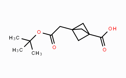 CAS No. 1113001-76-5, Bicyclo[1.1.1]pentane-1-acetic acid, 3-carboxy-, 1-(1,1-dimethylethyl) ester