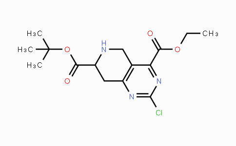 CAS No. 1419101-04-4, Ethyl 7-Boc-2-chloro-5,6,7,8-tetrahydropyrido-[4,3-d]pyrimidine-4-carboxylate
