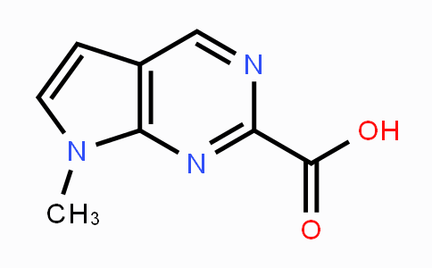CAS No. 1378827-12-3, 7-Methyl-7H-pyrrolo[2,3-d]pyrimidine-2-carboxylic acid