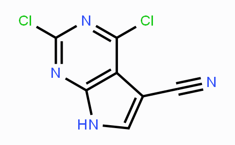 CAS No. 1379367-43-7, 2,4-Dichloro-7H-pyrrolo-[2,3-d]pyrimidine-5-carbonitrile