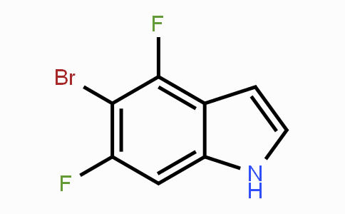CAS No. 1154742-51-4, 5-Bromo-4,6-difluoro-1H-indole
