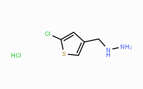 CAS No. 1427367-76-7, 2-Chloro-4-(hydrazinomethyl)-thiophene hydrochloride