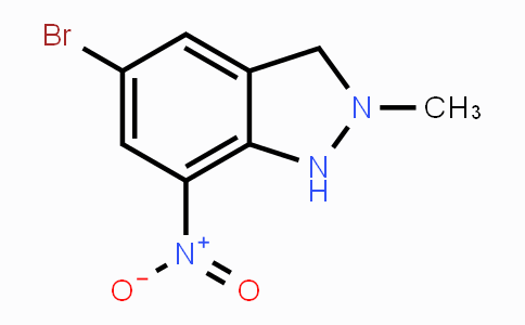 CAS No. 1363383-35-0, 5-Bromo-2-methyl-7-nitro-1H-indazole