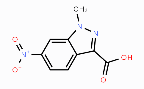 CAS No. 1058740-77-4, 1-Methyl-6-nitro-1H-indazole-3-carboxylic acid