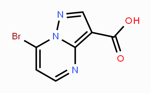 CAS No. 1363381-50-3, 7-Bromopyrazolo[1,5-a]pyrimidine-3-carboxylic acid