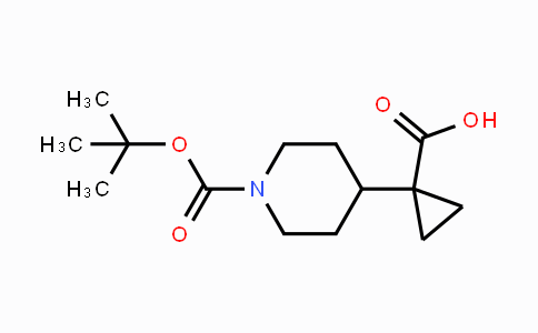 CAS No. 1363381-63-8, 1-Boc-4-(1-carboxy-cyclopropyl)-piperidine
