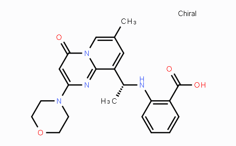 CAS No. 1173900-33-8, 2-[[(1R)-1-[7-Methyl-2-(4-morpholinyl)-4-oxo-4h-pyrido[1,2-a]pyrimidin-9-yl]ethyl]amino]benzoic acid