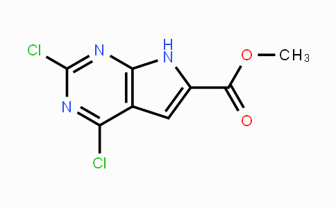 CAS No. 1260666-52-1, Methyl 2,4-dichloro-7H-pyrrolo-[2,3-d]pyrimidine-6-carboxylate