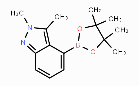 CAS No. 1310383-43-7, 2,3-Dimethyl-2H-indazole-4-boronic acid pinacol ester