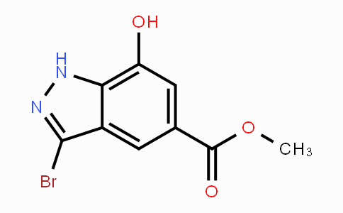 CAS No. 1363383-21-4, Methyl 3-bromo-7-hydroxy-1H-indazole-5-carboxylate