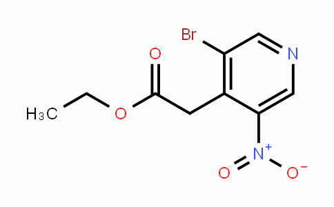 CAS No. 1363382-04-0, Ethyl 3-bromo-5-nitropyridine-4-acetate