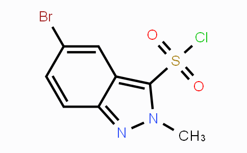CAS No. 1363382-22-2, 5-Bromo-2-methyl-2H-indazole-3-sulfonyl chloride