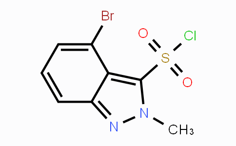 CAS No. 1363380-87-3, 4-Bromo-2-methyl-2H-indazole-3-sulfonyl chloride