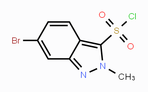 CAS No. 1363380-61-3, 6-Bromo-2-methyl-2H-indazole-3-sulfonyl chloride