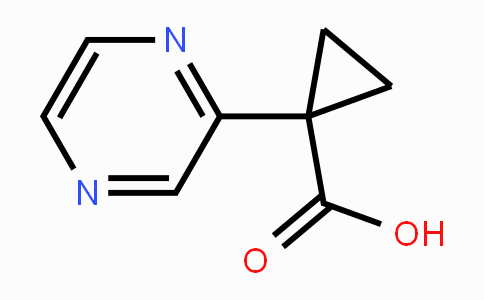 CAS No. 1159734-52-7, 1-(Pyrazin-2-yl)cyclopropanecarboxylic acid