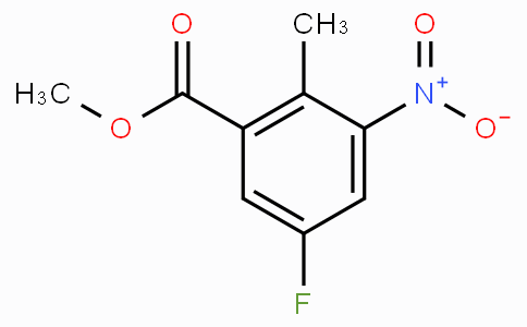 CAS No. 697739-03-0, 5-Fluoro-2-methyl-3-nitro-benzoic acid methyl ester
