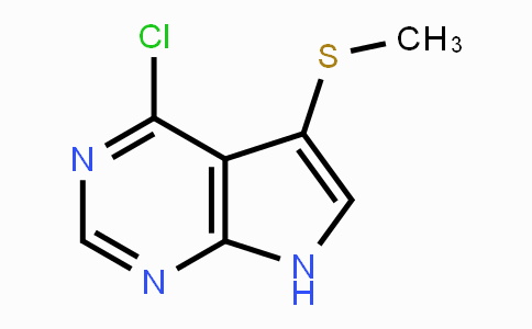 CAS No. 144927-56-0, 4-Chloro-5-(methylsulfanyl)-7H-pyrrolo[2,3-d]pyrimidine