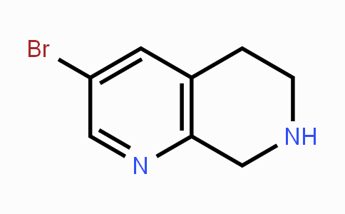 CAS No. 1196156-01-0, 3-Bromo-5,6,7,8-tetrahydro-1,7-naphthyridine