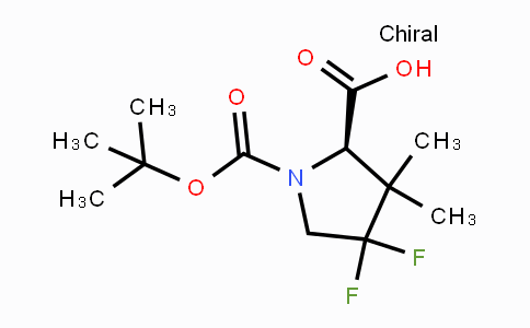CAS No. 478698-32-7, (R)-1-Boc-4,4-difluoro-3,3-dimethylpyrrolidine-2-carboxylic acid