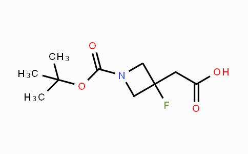 CAS No. 1408074-68-9, 1-Boc-3-fluoro-3-azetidineacetic acid