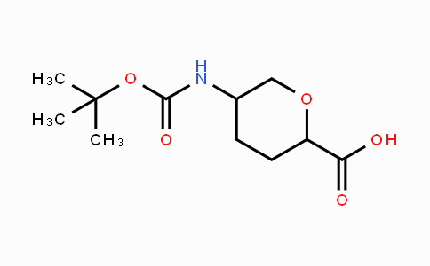 CAS No. 1408074-42-9, 5-(Boc-amino)-tetrahydro-pyran-2-carboxylic acid