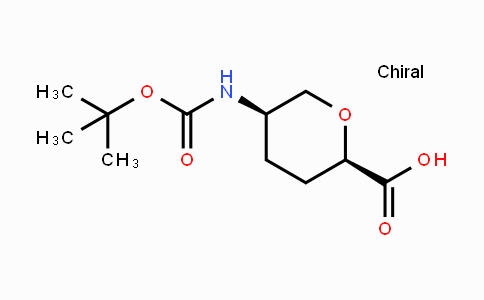 CAS No. 603130-25-2, cis-5-(Boc-amino)-tetrahydro-pyran-2-carboxylic acid