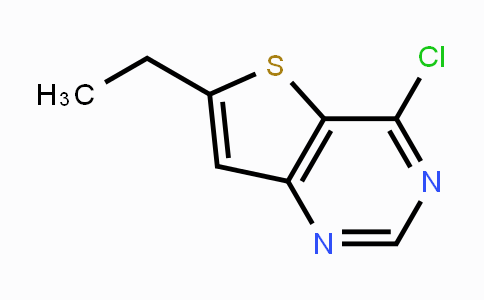 CAS No. 1408074-92-9, 6-Ethyl-4-chlorothieno[3,2-d]pyrimidine